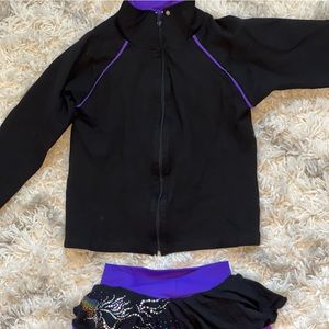Frozen Couture figure skating padded apparel set